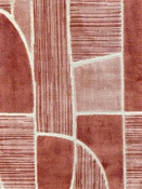 Linescape Terracotta Velvet P Kaufmann Fabric